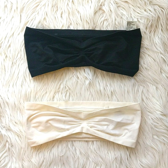 3/$15 , 2 bandeau elastic bras set